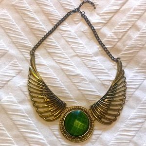 Vintage J. Crew Emerald necklace